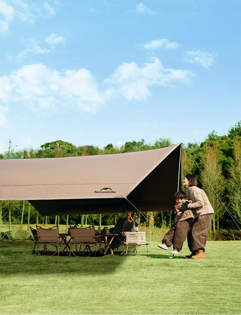 Naturehike Camping Tarp Shelter Portable Black Coating Sun Shelter High Quality Ultralight Canopy Waterproof Ourdoor Picnic