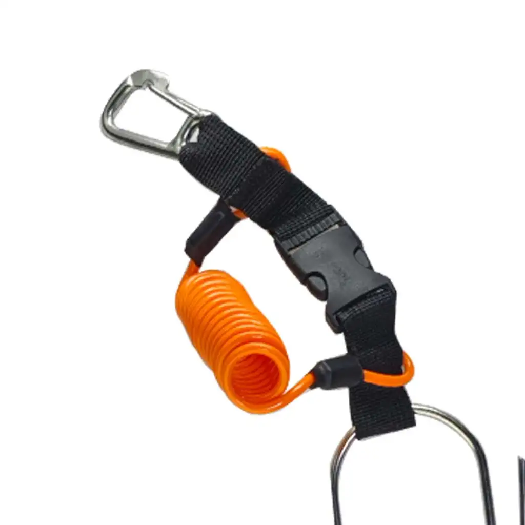 Super Large Fish Stringer Clip Steel Core Lanyard Spearfishing Kayak Fishing Scuba Diving Fish Lock Buckle