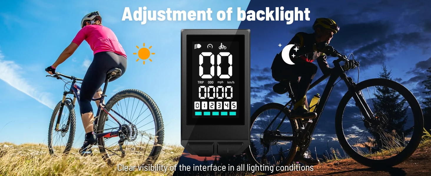 Electric Bike LCD Display BN136 for Bafang Mid Drive Motor BBS01 BBS02B BBSHD Conversion Mid Motor