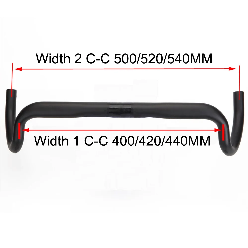 No Logo New Carbon Gravel Handlebar Big Flare Bar Cycle Cross Road Bike Handlebars 400/420mm Carbon Fiber Bicycle