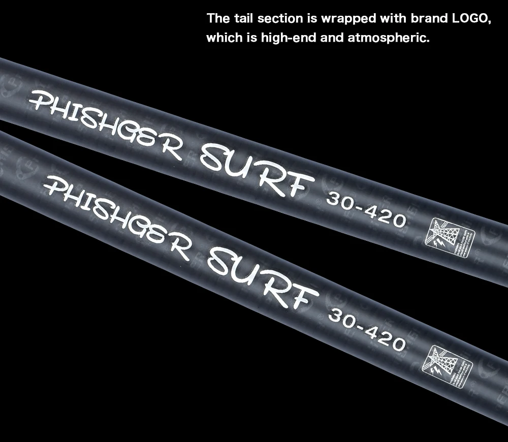 PHISHGER Telescopic Surf Spinning Rod 3.6/4.2/4.5m Power80-150g 30T Carbon Travel Surfcasting Shore Casting Biutifu Fishing Pole