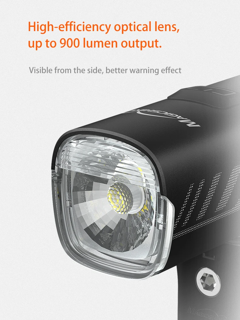 Magicshine Bike Light RN 900, IPX7,4000mAh Battery Type-C Reverse Charging, Powerful Bike Headlight,Taillight set