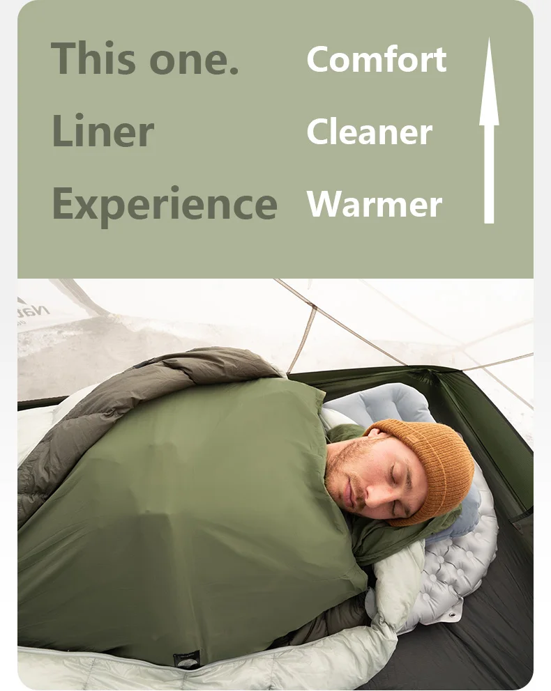 Naturehike Sleeping Bag Liner 128g Ultralight Outdoor Camping Sleeping Bag Hiking Hotel Single Liner Travel Sleeping Bag Liner