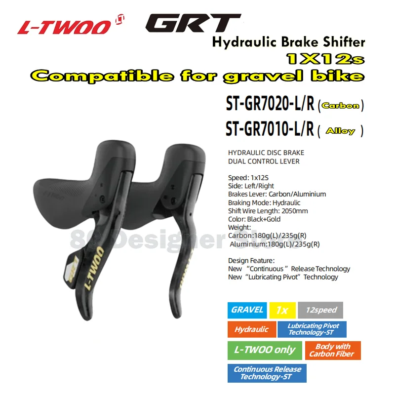 LTWOO GRT/RX/R9/GR9/R7/GR7 Road Bike Hydraulic Disc Brake Shifter Levers 1x12/1x11/10S Speed Carbon Switch Bicycle Shifter Alloy
