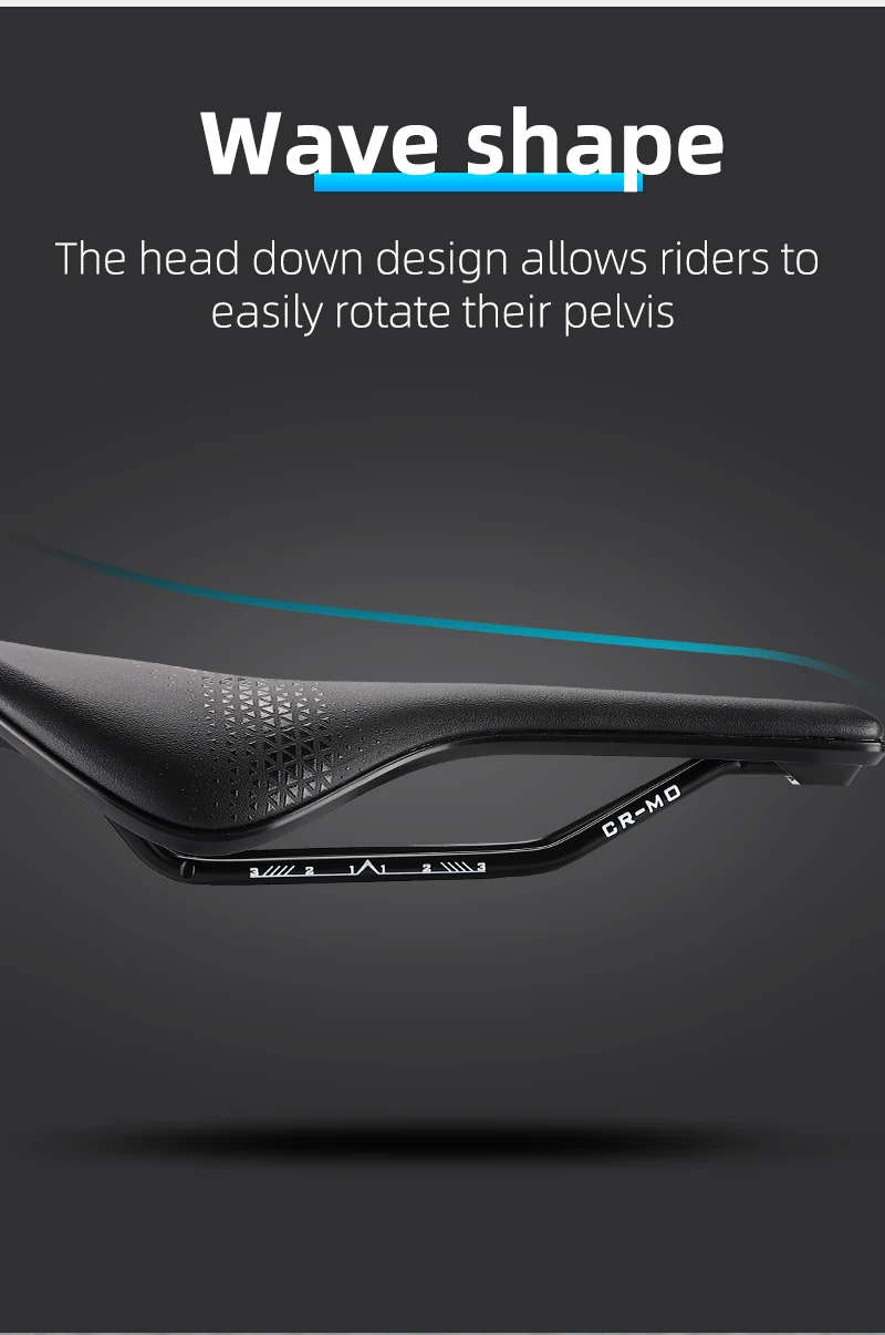 WEST BIKING Lightweight Road Bike Seat Short Nose Racing Bicycle Saddle Hollow Breathable Painless Triathlon Cycling Saddle