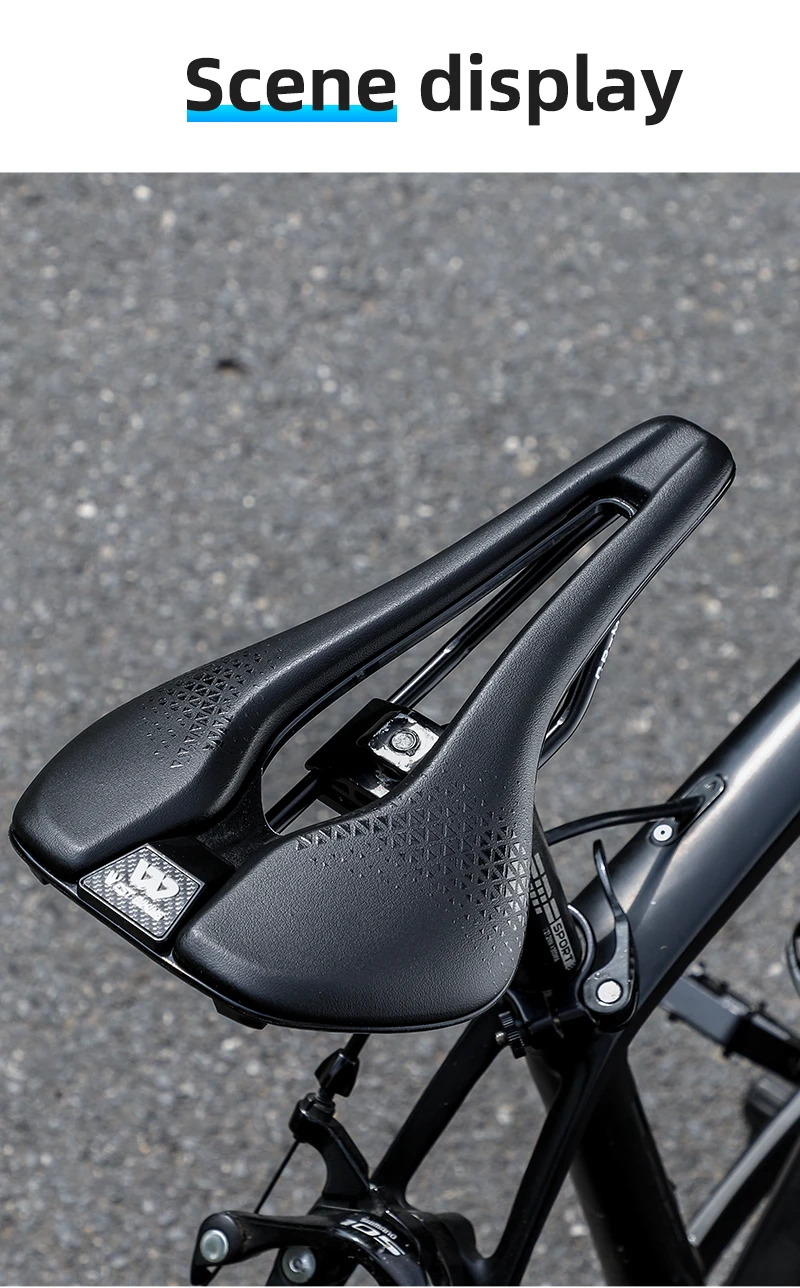 WEST BIKING Lightweight Road Bike Seat Short Nose Racing Bicycle Saddle Hollow Breathable Painless Triathlon Cycling Saddle