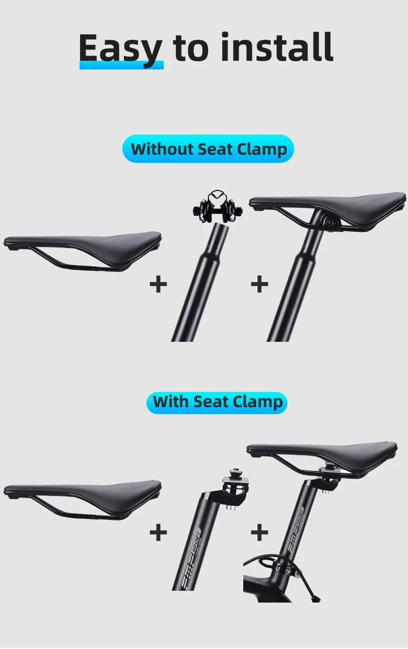 WEST BIKING Lightweight Road Bike Seat Short Nose Racing Bicycle Saddle Hollow Breathable Painless Triathlon Cycling Saddle