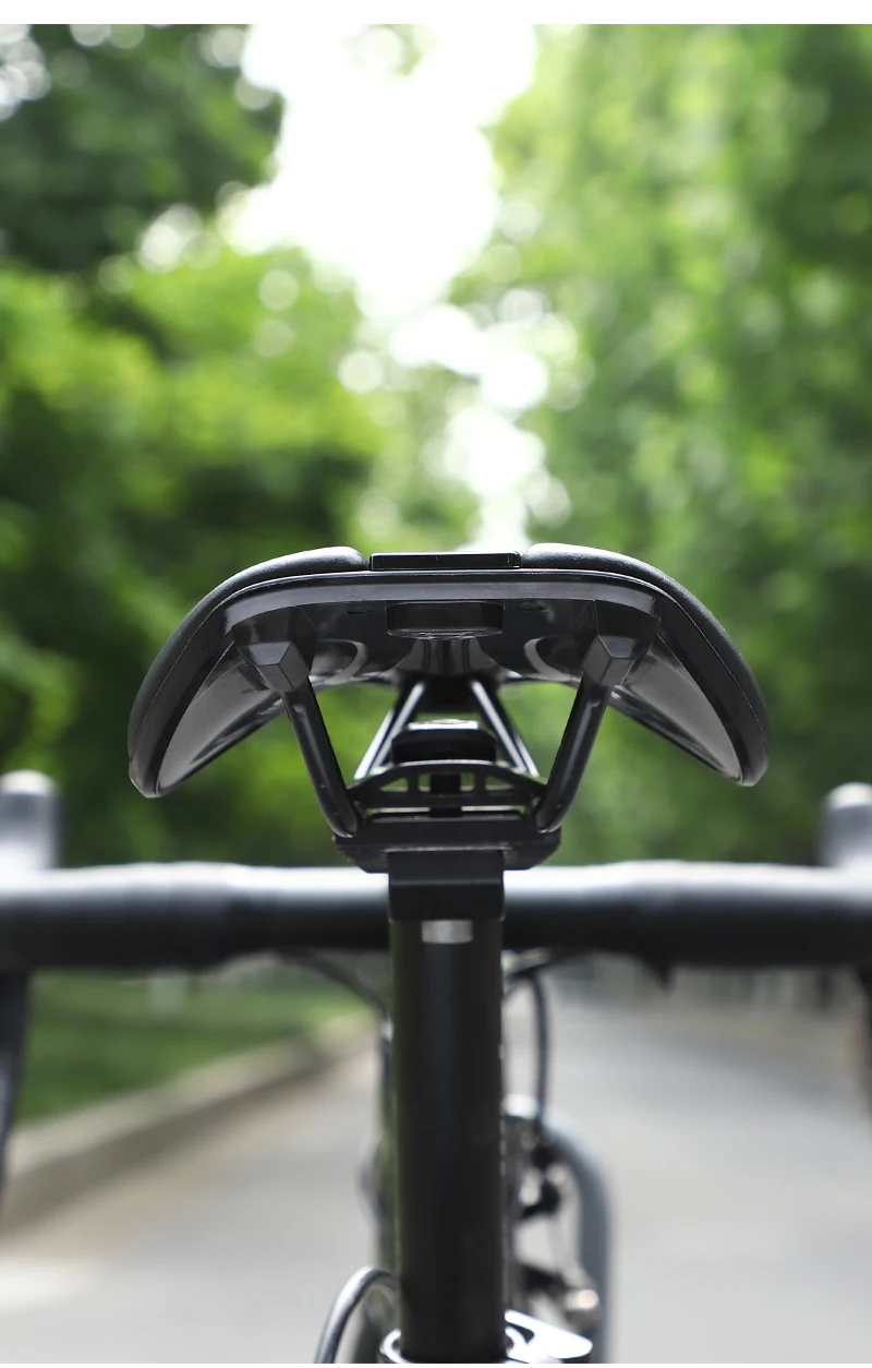 WEST BIKING Lightweight Road Bike Seat Short Nose Racing Bicycle Saddle Hollow Breathable Painless Triathlon Cycling Saddle