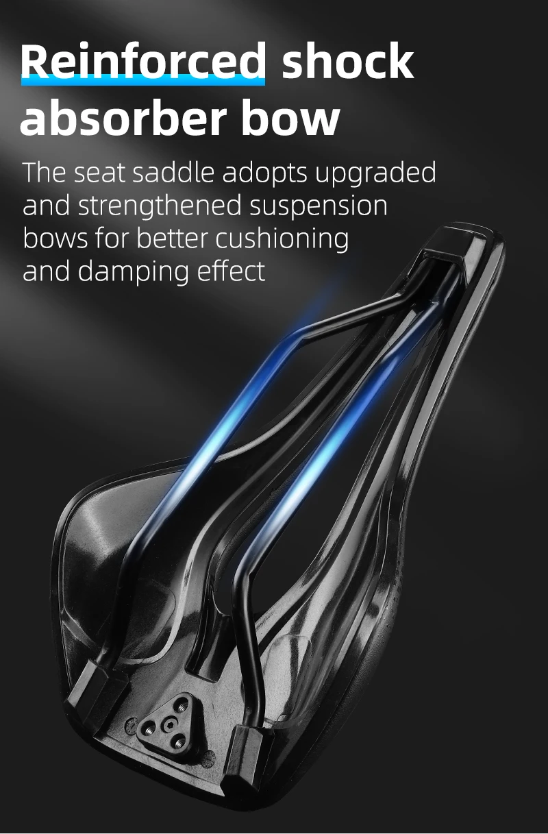 WEST BIKING Lightweight Road Bike Seat Short Nose Racing Bicycle Saddle Hollow Breathable Painless Triathlon Cycling Saddle