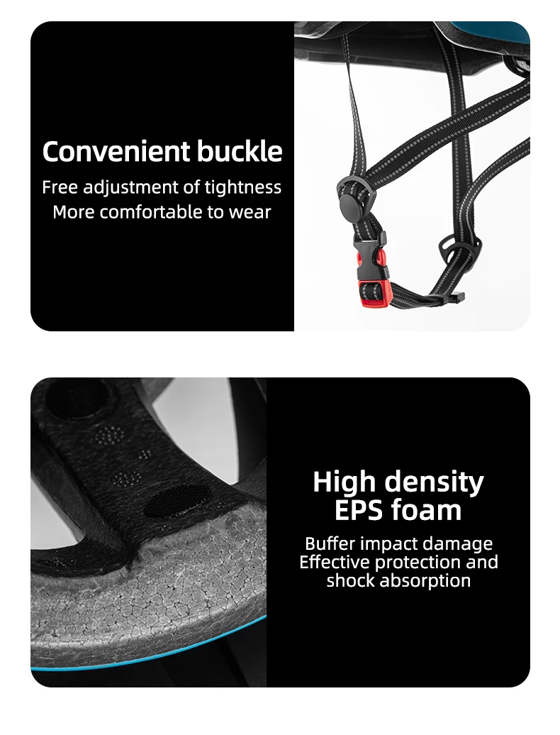 ROCKBROS Cycling Helmet Light Rechargeable Bicycle Helmet Cycling Light Mountain Road Bike Helmet Sport Safe Hat Bike Equipmen