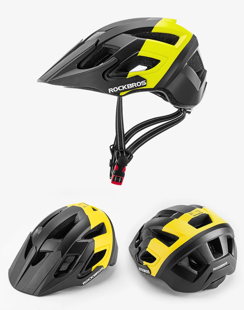 ROCKBROS Cycling Helmet Light Rechargeable Bicycle Helmet Cycling Light Mountain Road Bike Helmet Sport Safe Hat Bike Equipmen