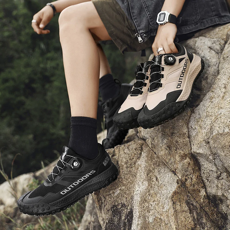 New Waterproof Hiking Shoes for Men Sneakers Breathable Trekking Men's Sports Shoes Casual Outdoor Non-Slip Trainers