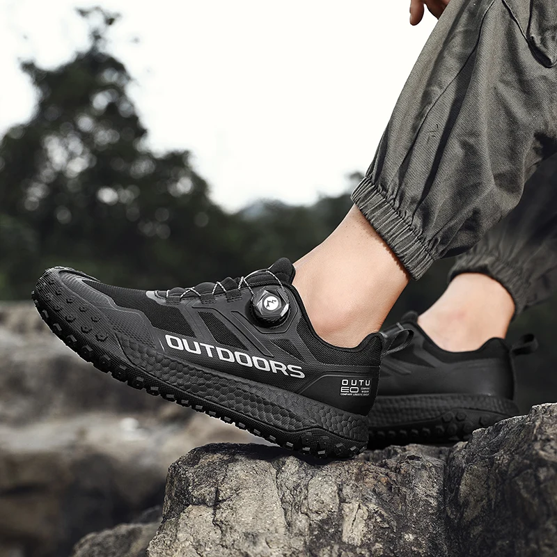 New Waterproof Hiking Shoes for Men Sneakers Breathable Trekking Men's Sports Shoes Casual Outdoor Non-Slip Trainers