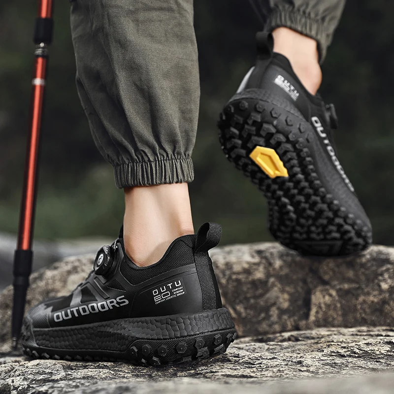 New Waterproof Hiking Shoes for Men Sneakers Breathable Trekking Men's Sports Shoes Casual Outdoor Non-Slip Trainers