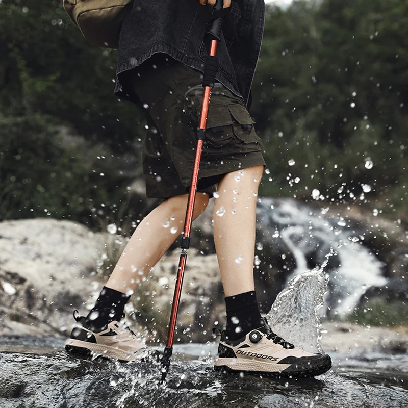 New Waterproof Hiking Shoes for Men Sneakers Breathable Trekking Men's Sports Shoes Casual Outdoor Non-Slip Trainers