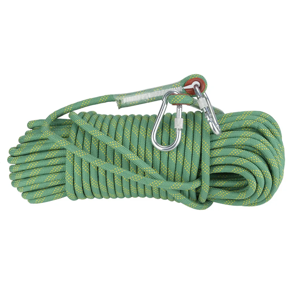 30m Outdoor Rock Climbing Escape Rope 12mm Diameter Safety Survival Cord Climbing Rope Safety Survival Cord Rock Climbing Rope
