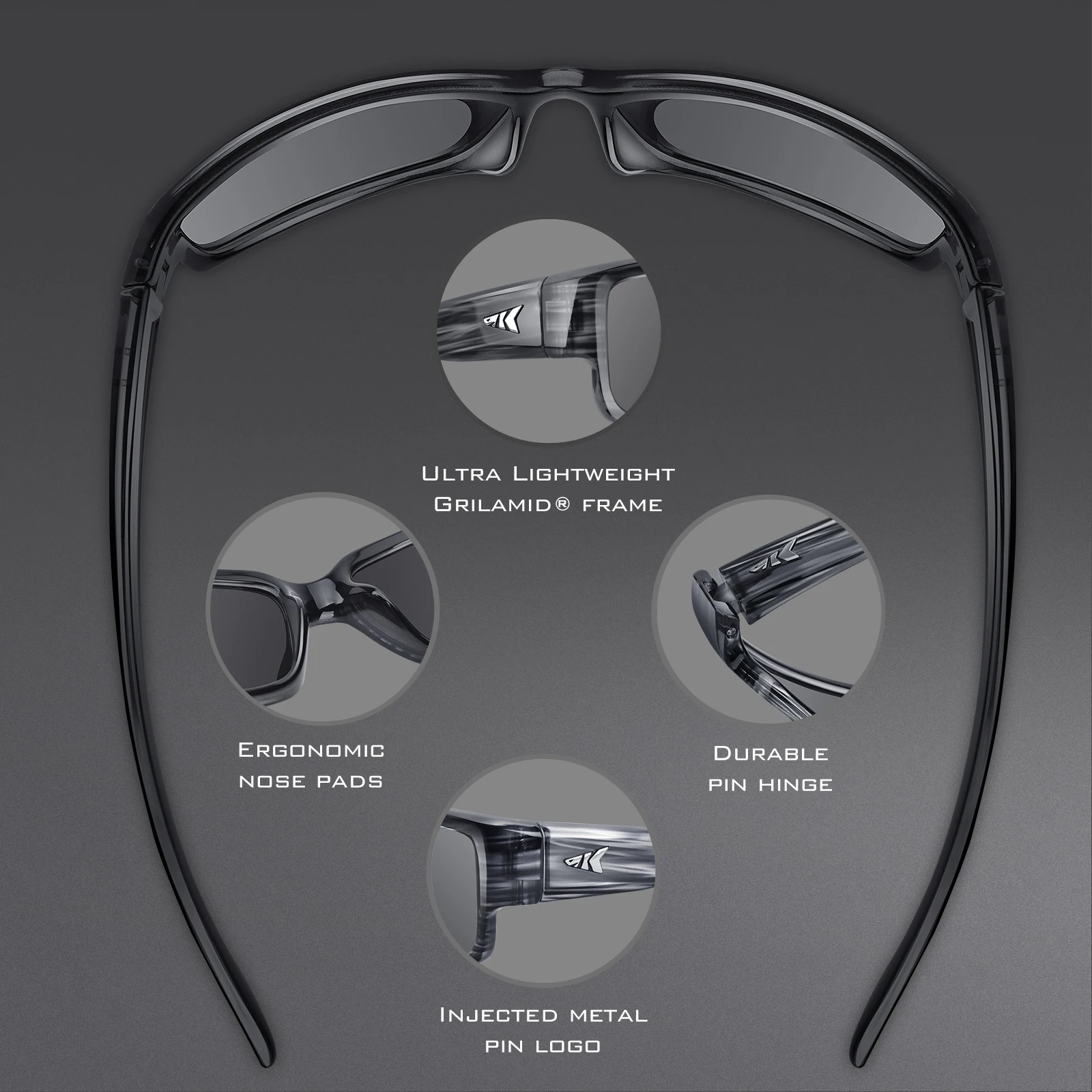 KastKing Skidaway Polarized Sport Sunglasses for Men and Women,Ideal for Driving Fishing Cycling and Running,UV Protection
