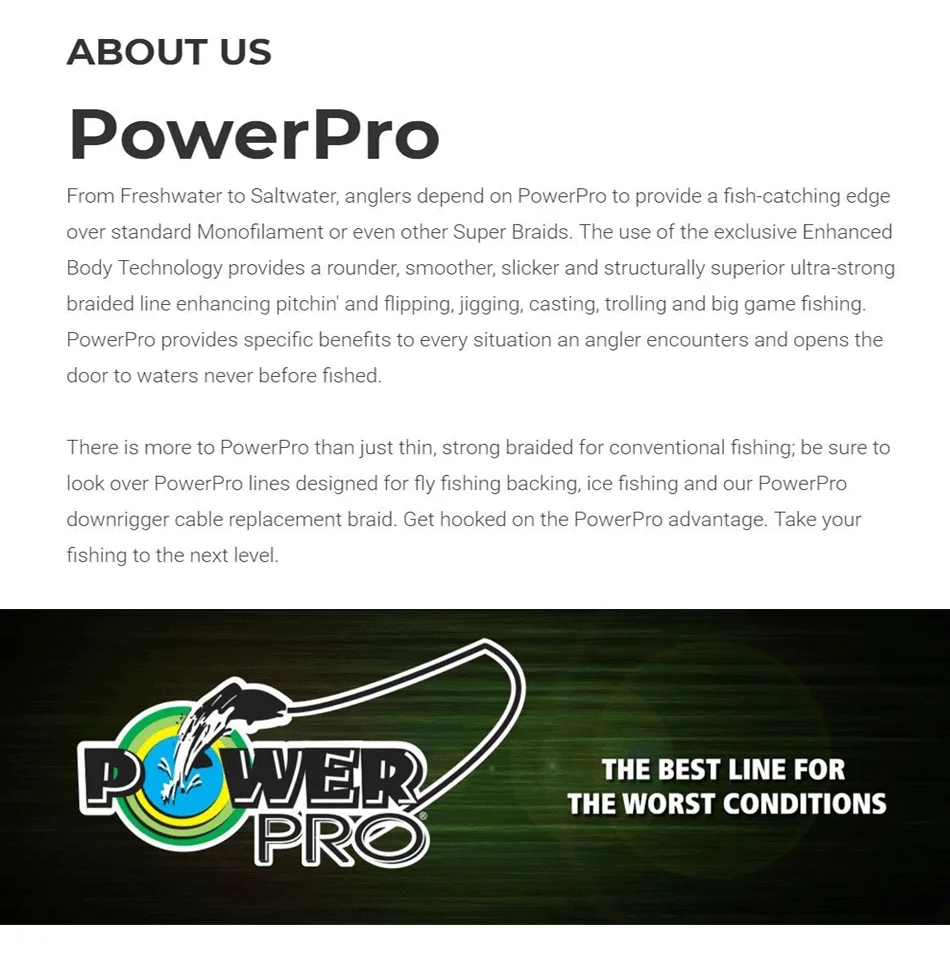 NEW POWER PRO SSV2 Braided Spectra Fishing Line - Length: 300yds, Size: 10-80lb USA PE Braid Line for Sea Fishing PESCA