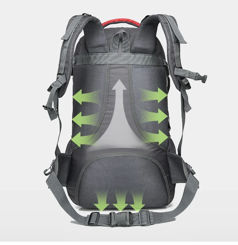 60L 40L Outdoor Hiking Camping Travel Backpack Large Capacity Climbing Sports Bag Men Mountaineering Rucksack Tactical Back back