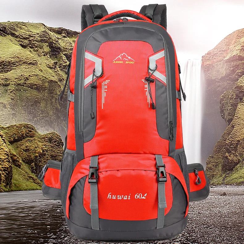 60L 40L Outdoor Hiking Camping Travel Backpack Large Capacity Climbing Sports Bag Men Mountaineering Rucksack Tactical Back back