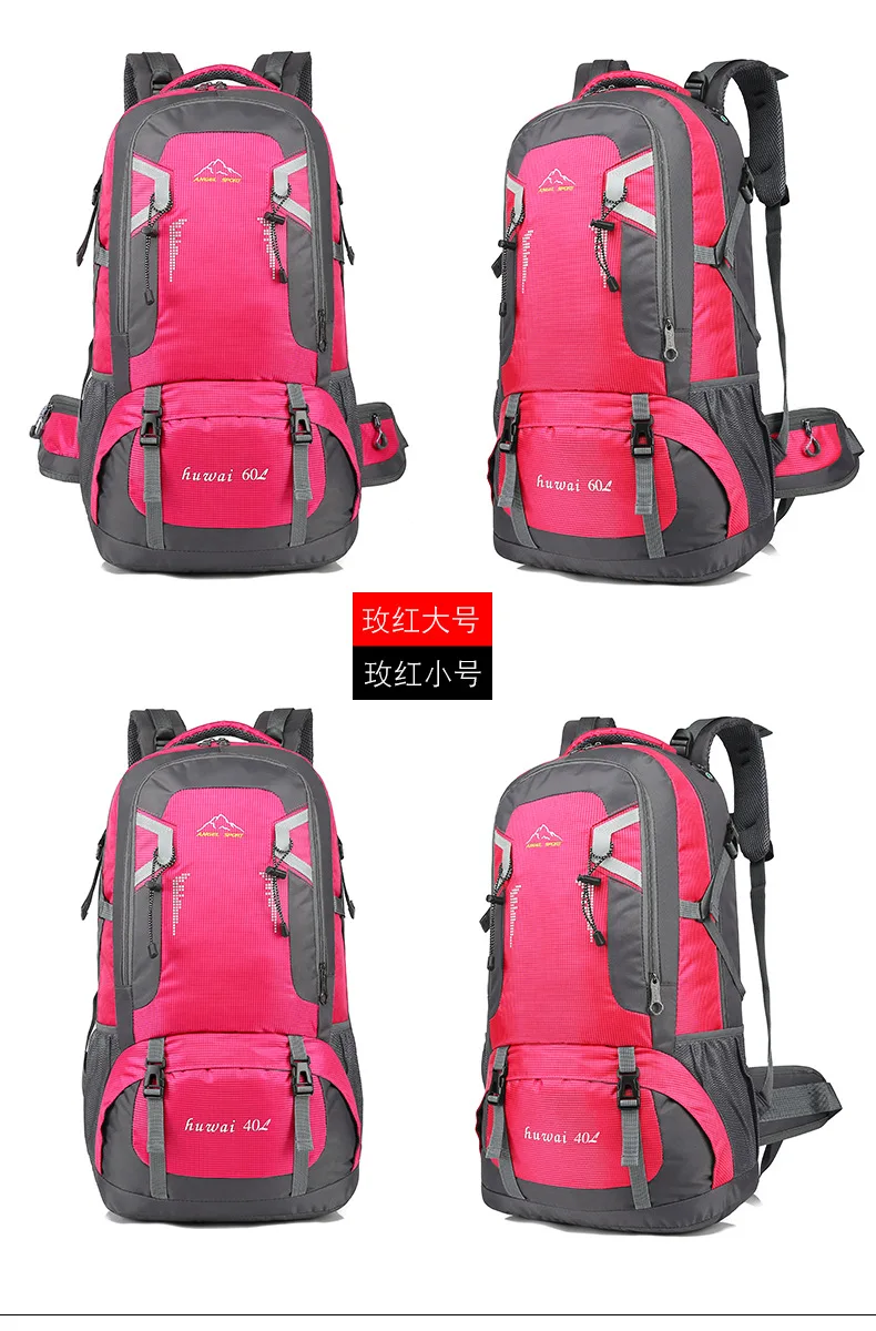 60L 40L Outdoor Hiking Camping Travel Backpack Large Capacity Climbing Sports Bag Men Mountaineering Rucksack Tactical Back back