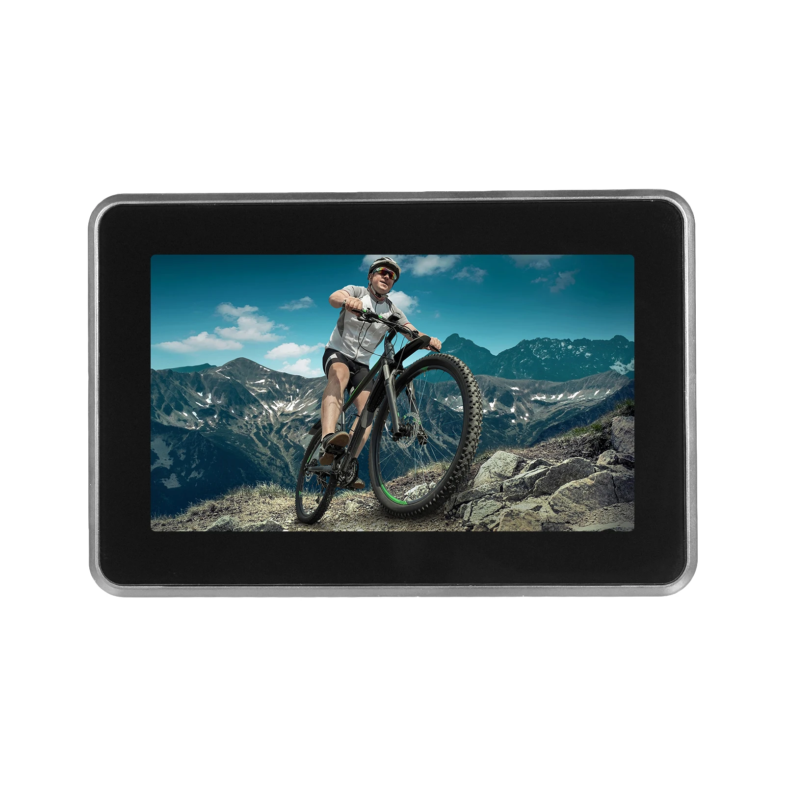 Handlebar Bike Mirror Bicycle Rear View Camera with 4.3'' Screen Night Vision Function 150° Wide Angle View Adjustable Bracket
