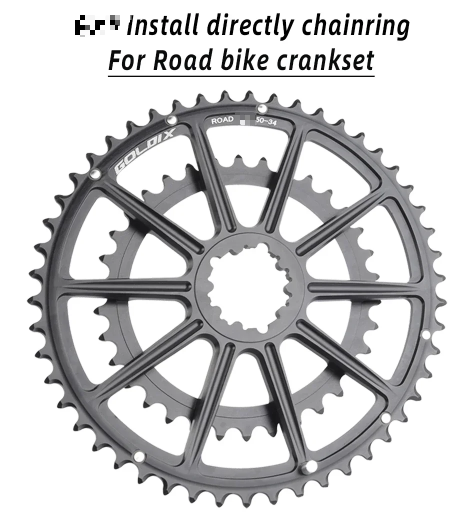 GOLDIX 50-34T/52-36T/53-39T Road Bike Crank Ultralight 22/20 speed crankset for SHIMANO SRAM 105 7020 8020 transmission