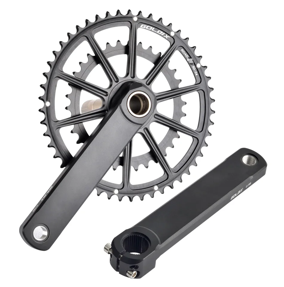GOLDIX 50-34T/52-36T/53-39T Road Bike Crank Ultralight 22/20 speed crankset for SHIMANO SRAM 105 7020 8020 transmission