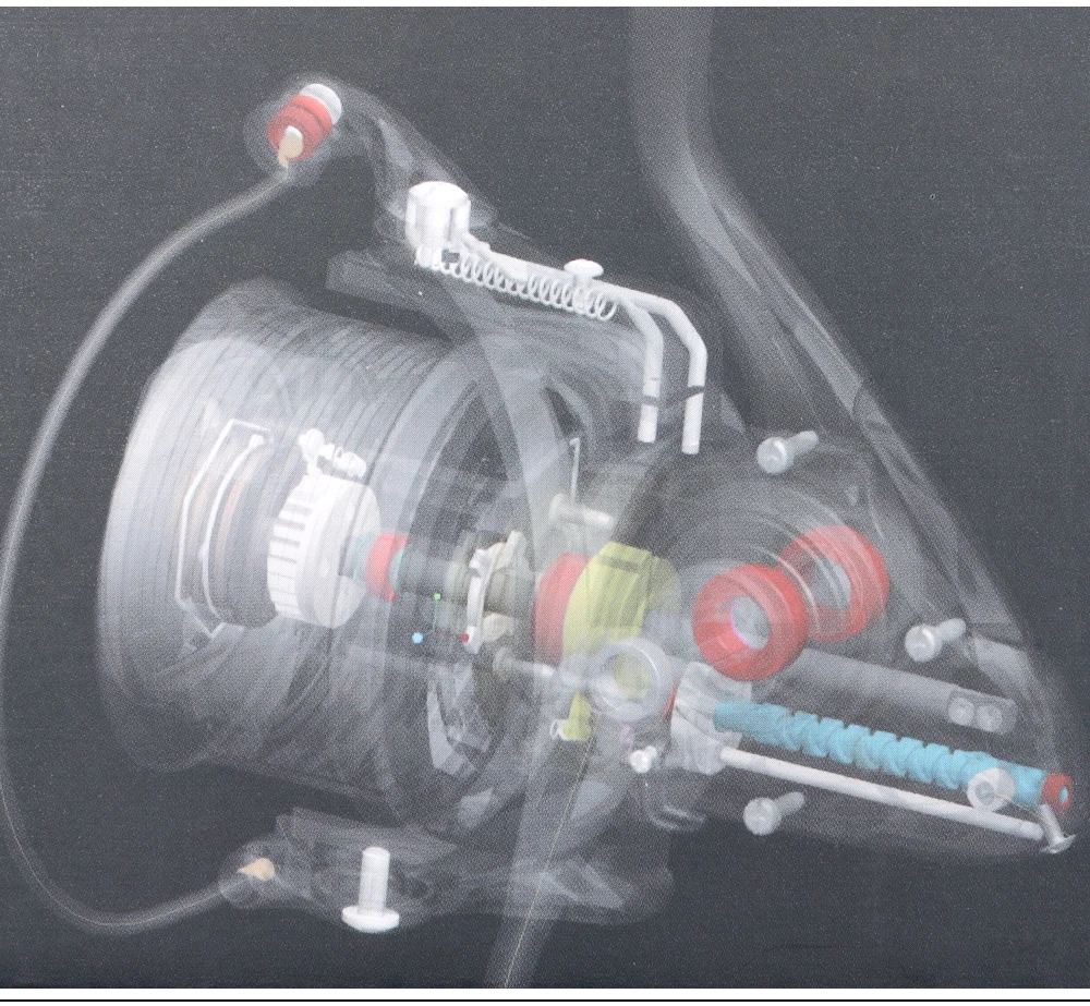 W.P.E VX Carp Fishing Reel Spinning Reel 6000 9000 Metal Spoon 7+1 Ball Bearings Gear Ratio 4.6:1 Carp Fishing Tackle Pesca