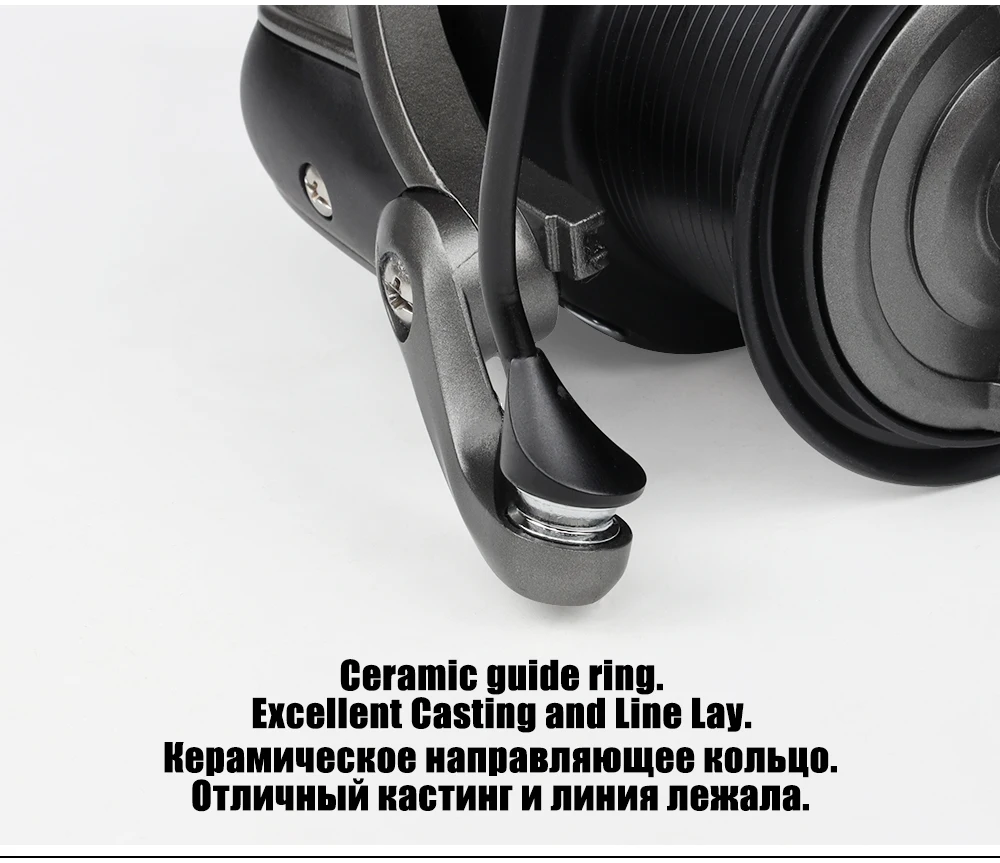 W.P.E VX Carp Fishing Reel Spinning Reel 6000 9000 Metal Spoon 7+1 Ball Bearings Gear Ratio 4.6:1 Carp Fishing Tackle Pesca