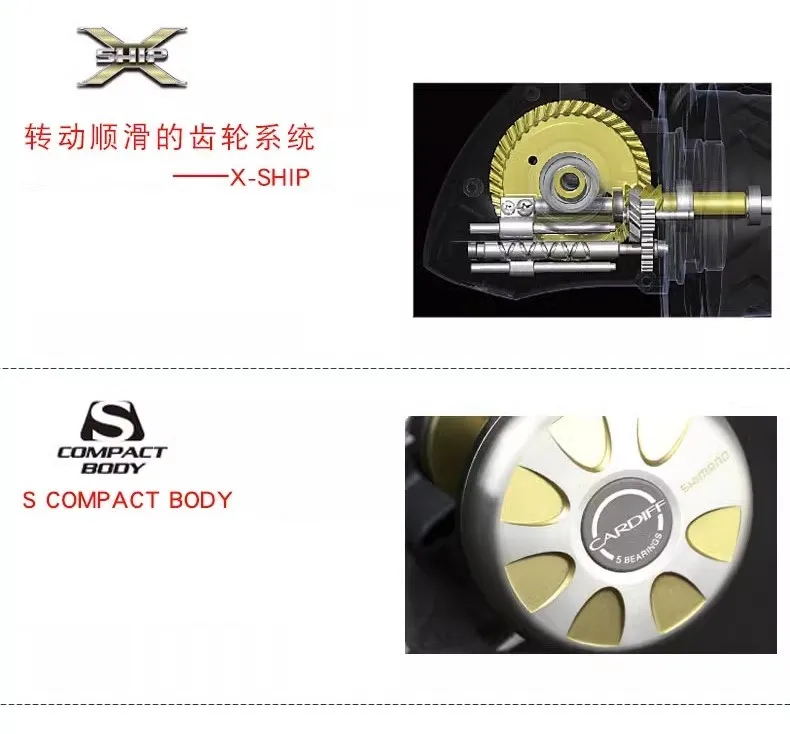 Shimano Cardiff 300A 400A 301A 401A Baitcasting Fishing Reel 4+1BB 5.8:1 Saltwater Freshwater TROLLING Drum Fishing Reels