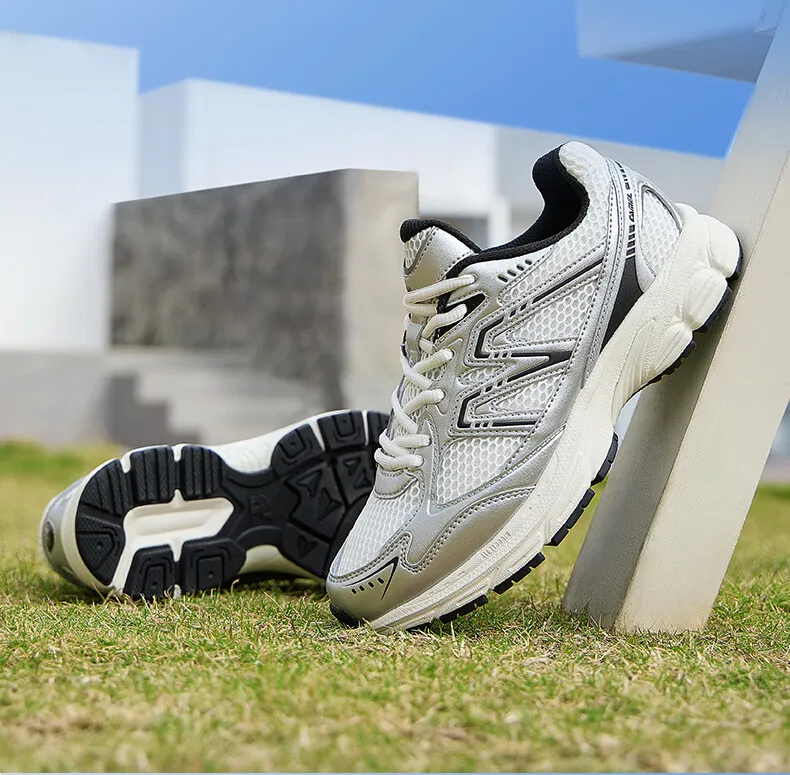 GOLDEN CAMEL Jogging Shoes Retro Casual Mesh Sneakers Breathable Sports Running Shoes for Men and Women Soft Shock Absorbing
