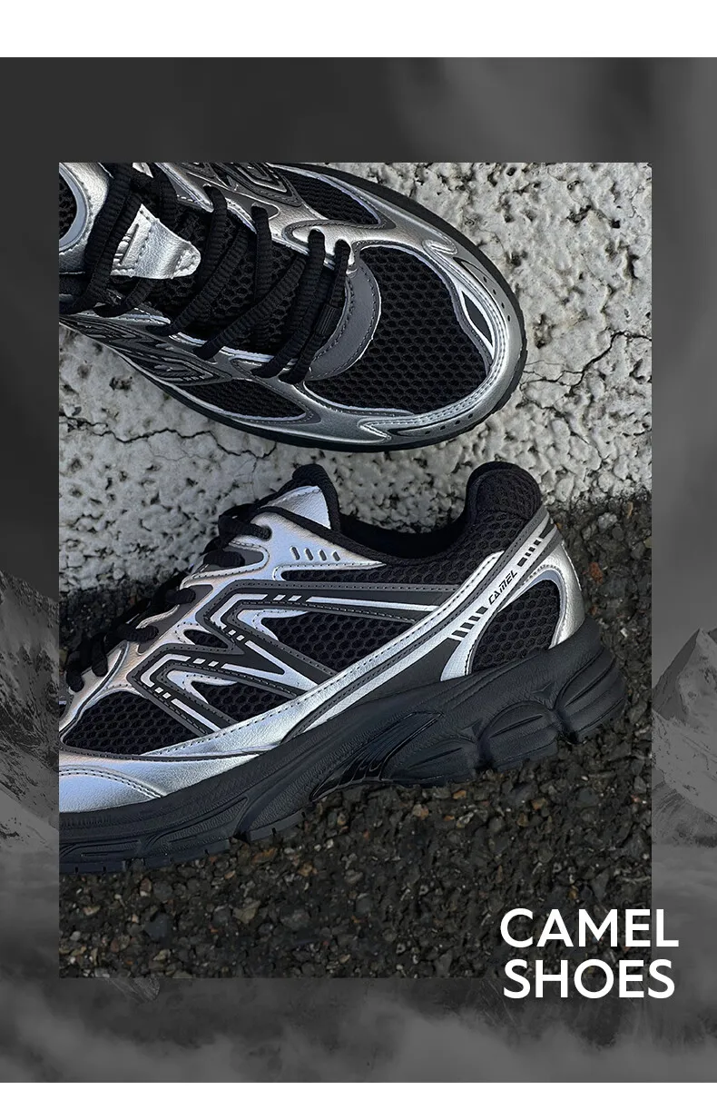 GOLDEN CAMEL Jogging Shoes Retro Casual Mesh Sneakers Breathable Sports Running Shoes for Men and Women Soft Shock Absorbing