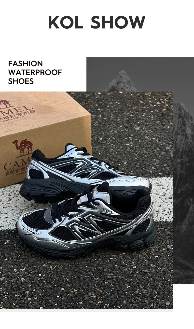 GOLDEN CAMEL Jogging Shoes Retro Casual Mesh Sneakers Breathable Sports Running Shoes for Men and Women Soft Shock Absorbing