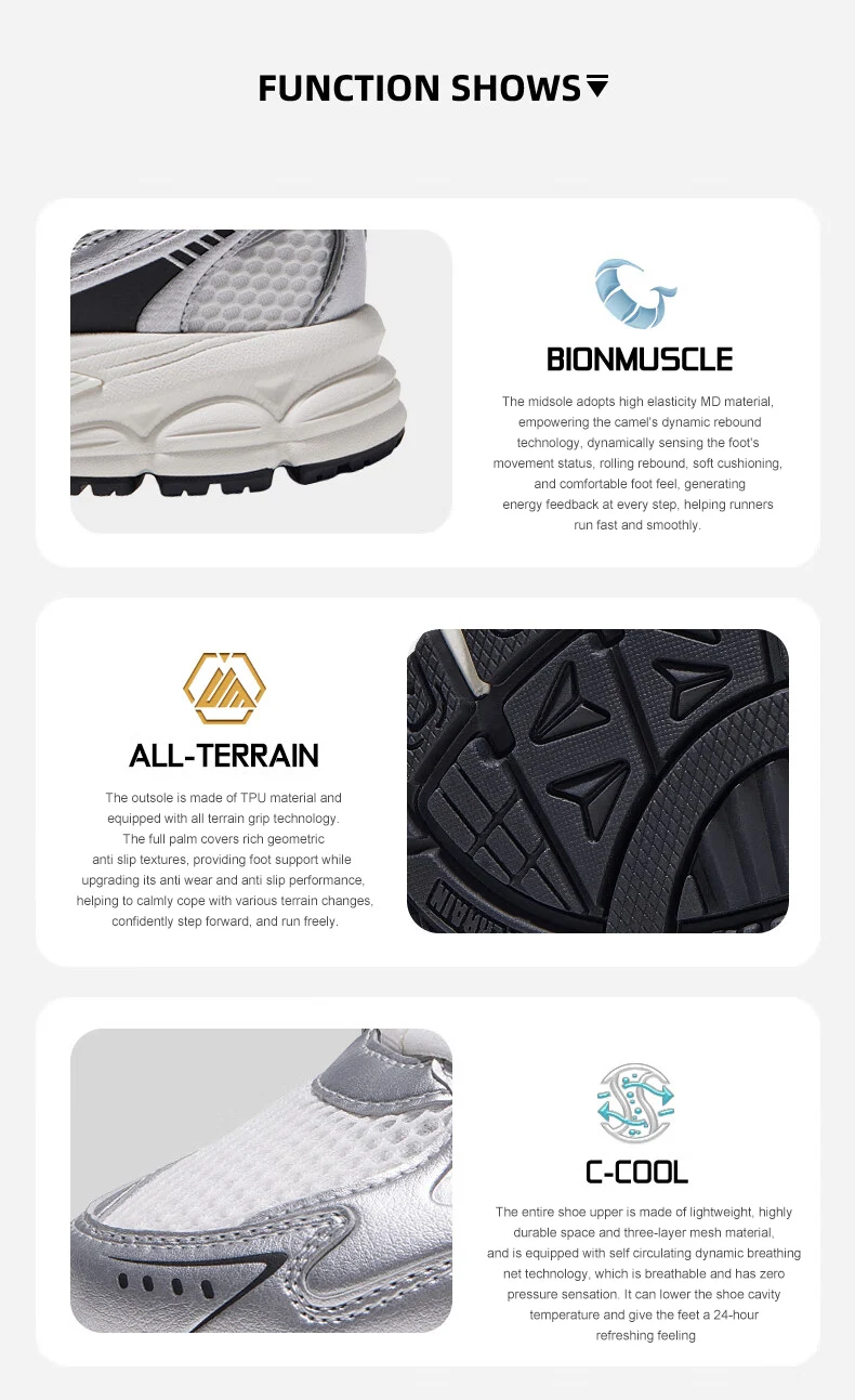 GOLDEN CAMEL Jogging Shoes Retro Casual Mesh Sneakers Breathable Sports Running Shoes for Men and Women Soft Shock Absorbing