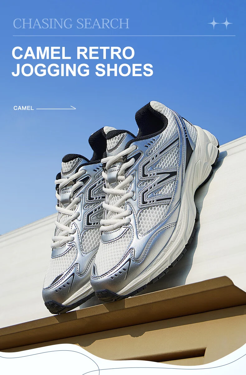 GOLDEN CAMEL Jogging Shoes Retro Casual Mesh Sneakers Breathable Sports Running Shoes for Men and Women Soft Shock Absorbing