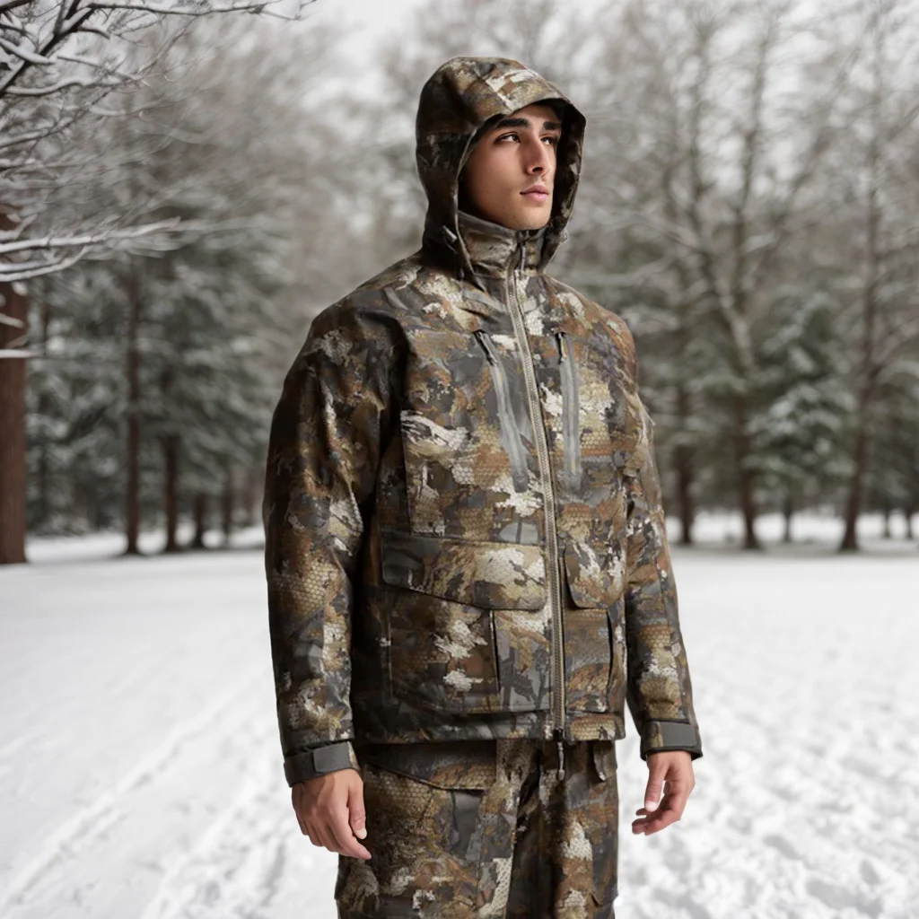 Hifad Men's High Quality Winter Waterproof Insulation Fishing Jacket Hunting Clothing