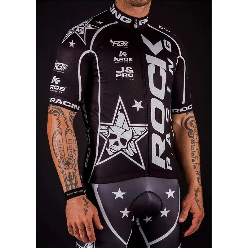 Men's Rock Skull Cycling Clothing, Jersey Sport Set, Mountain Bike Shorts, Spring 2022 New