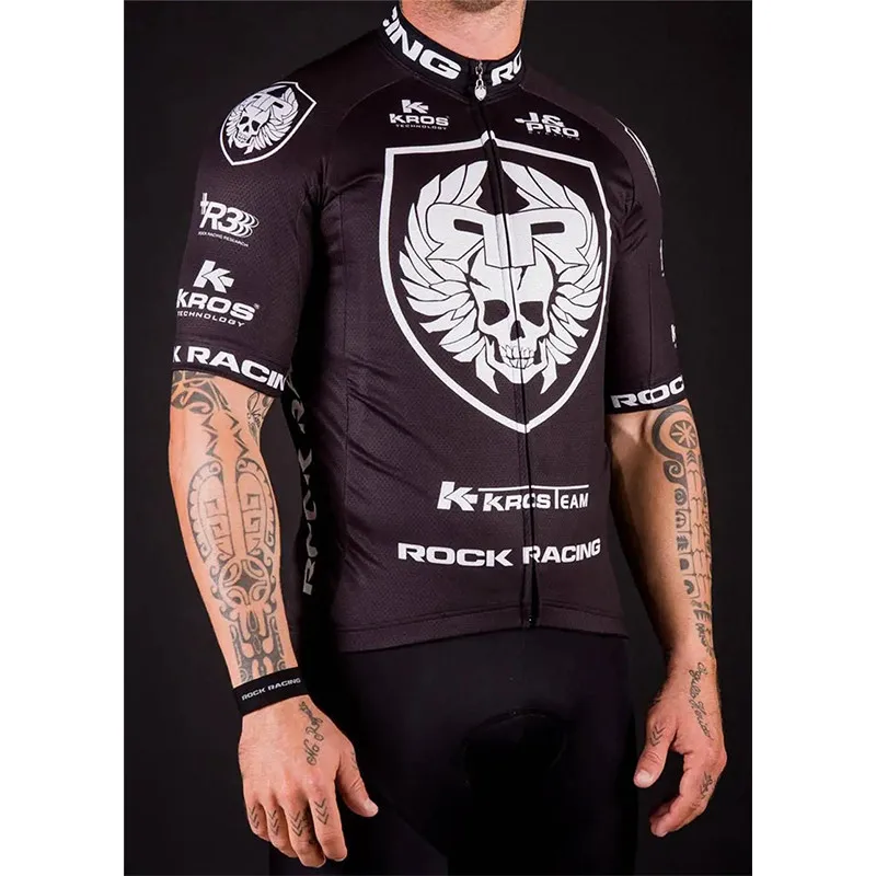 Men's Rock Skull Cycling Clothing, Jersey Sport Set, Mountain Bike Shorts, Spring 2022 New