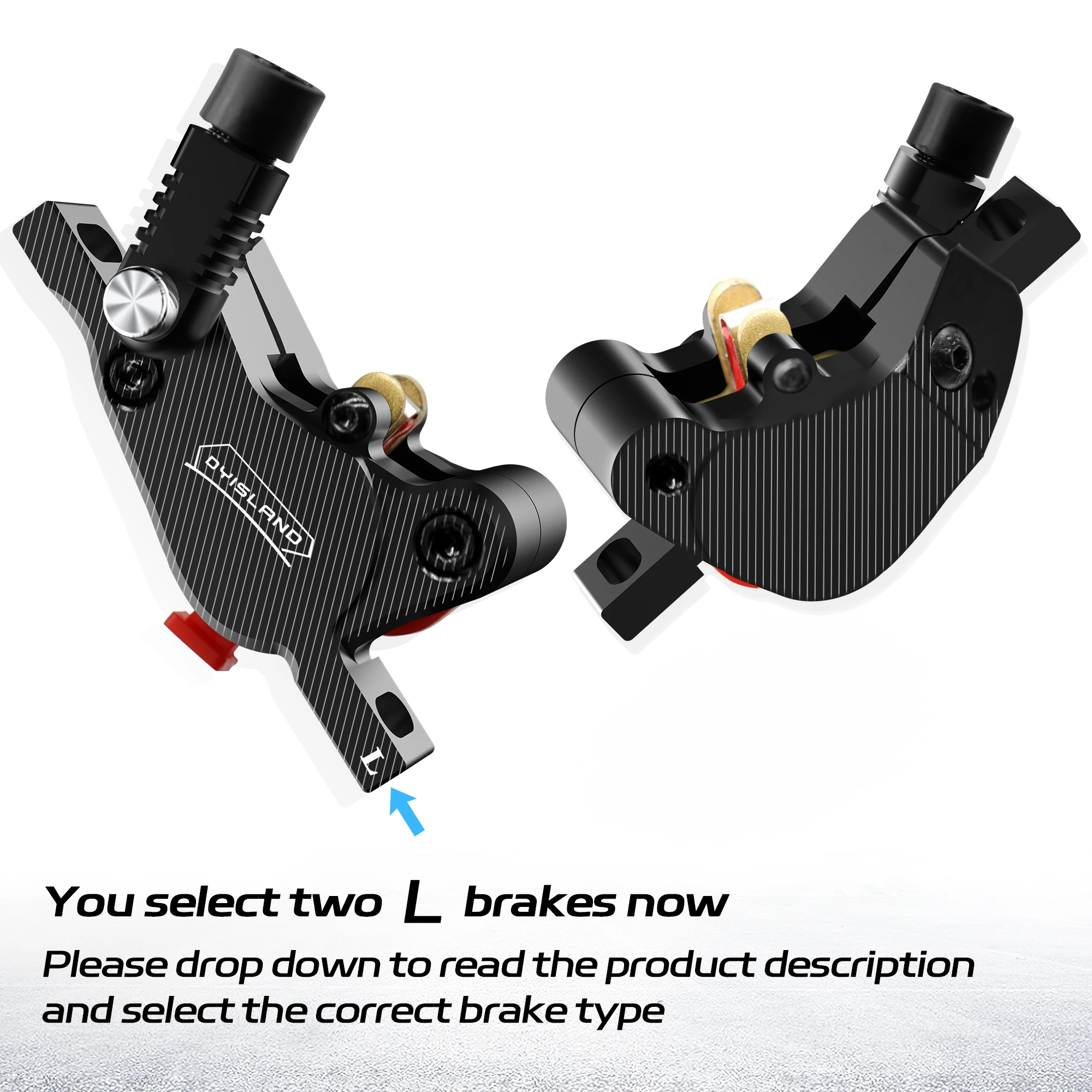 DYISLAND LD210 Electirc Scooter Hydraulic Disc Brake 2PIN Power Off E-Scooter Brake for Kukirin KUGOO Dualtron Kaabo Mantis