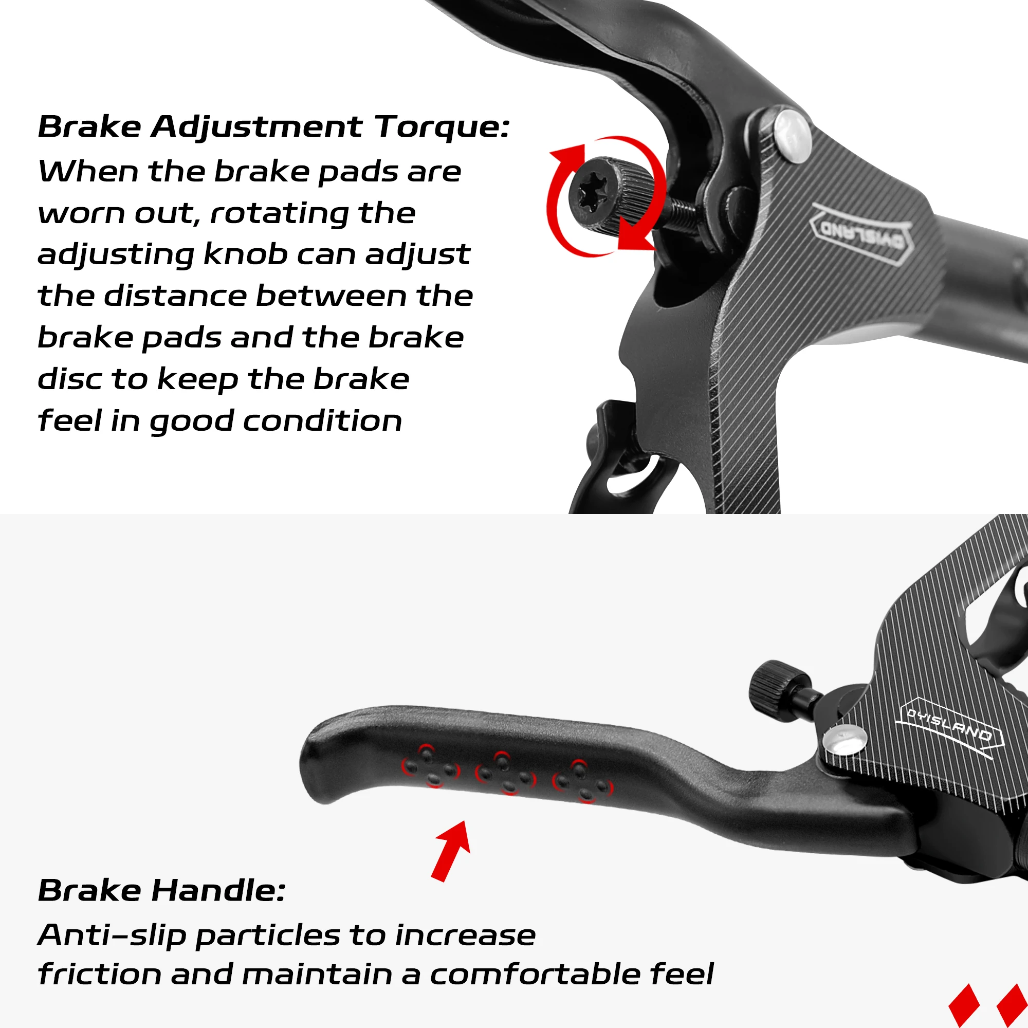 DYISLAND LD210 Electirc Scooter Hydraulic Disc Brake 2PIN Power Off E-Scooter Brake for Kukirin KUGOO Dualtron Kaabo Mantis