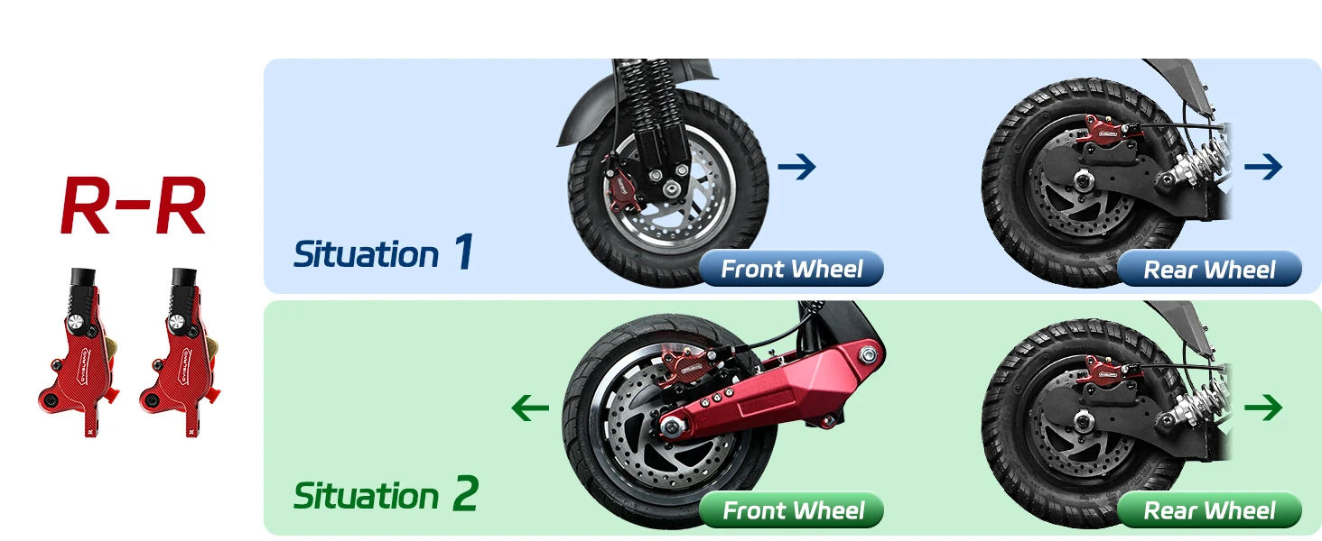 DYISLAND LD210 Electirc Scooter Hydraulic Disc Brake 2PIN Power Off E-Scooter Brake for Kukirin KUGOO Dualtron Kaabo Mantis