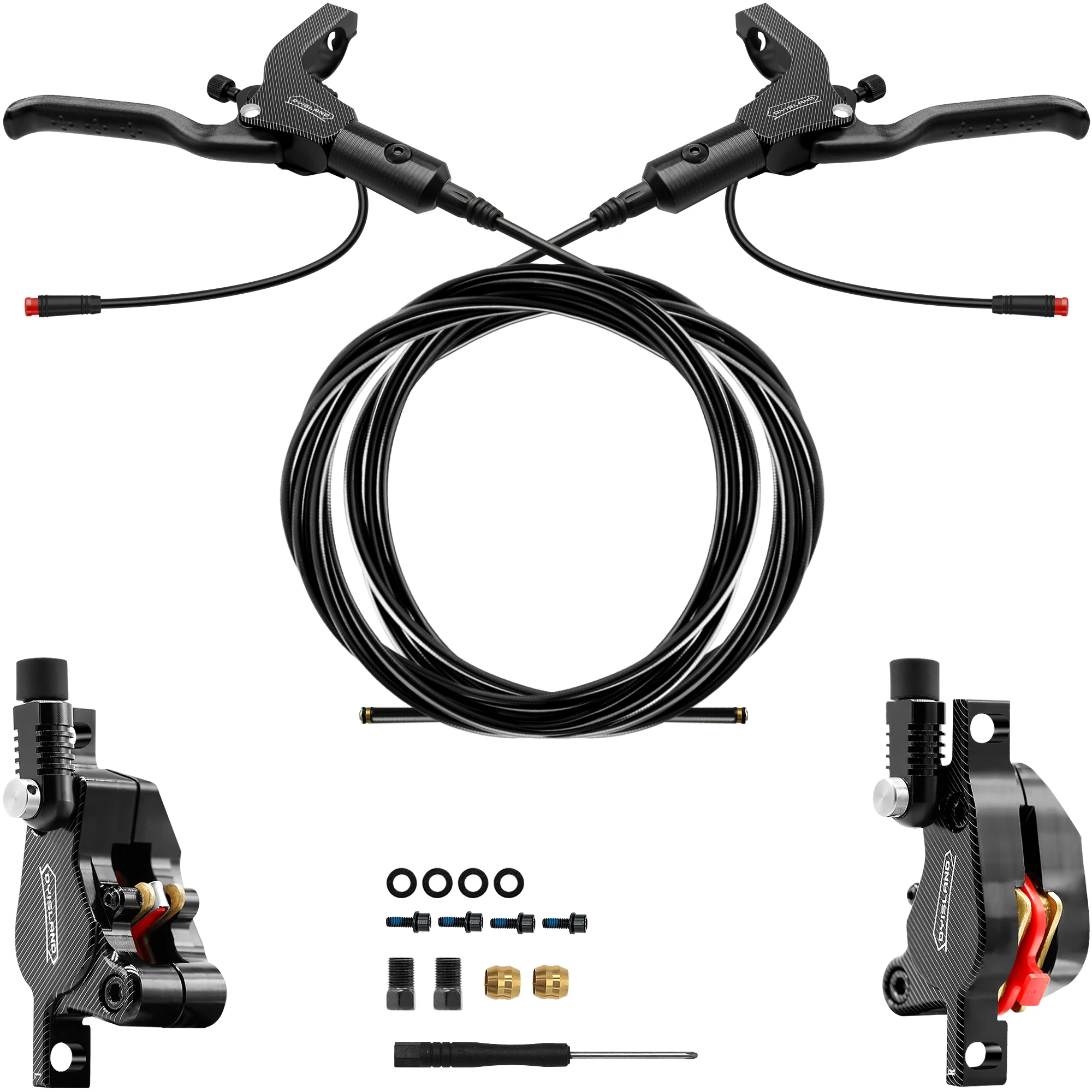DYISLAND LD210 Electirc Scooter Hydraulic Disc Brake 2PIN Power Off E-Scooter Brake for Kukirin KUGOO Dualtron Kaabo Mantis