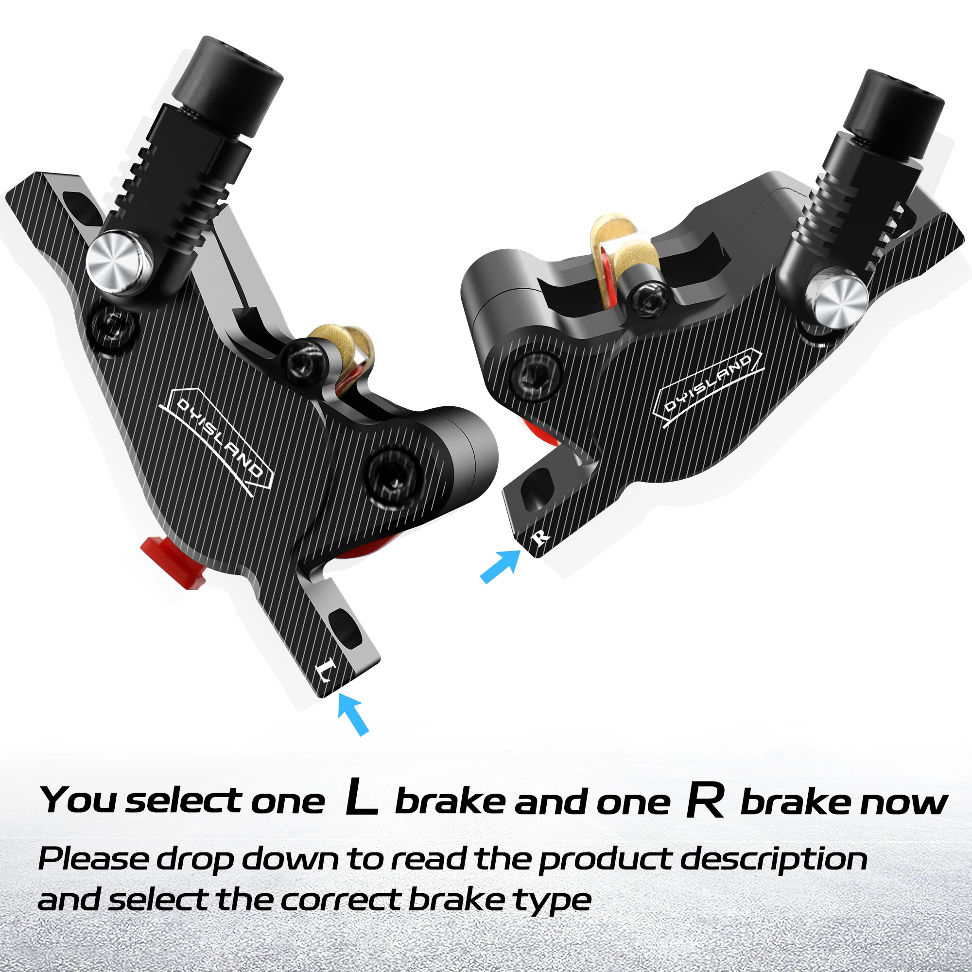 DYISLAND LD210 Electirc Scooter Hydraulic Disc Brake 2PIN Power Off E-Scooter Brake for Kukirin KUGOO Dualtron Kaabo Mantis