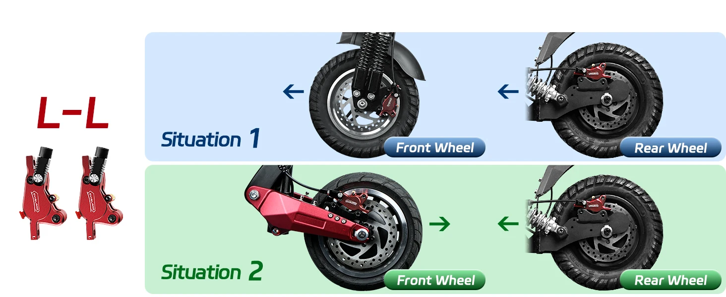 DYISLAND LD210 Electirc Scooter Hydraulic Disc Brake 2PIN Power Off E-Scooter Brake for Kukirin KUGOO Dualtron Kaabo Mantis