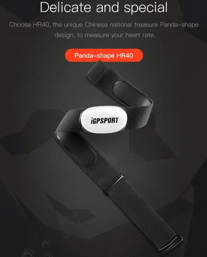 IGPSPORT IGS Heart Rate Sensor Bicycle Bike Computer Heart Rate Monitor Sensor HR40 HR40BK IPX7 Waterproof Bike Accessories