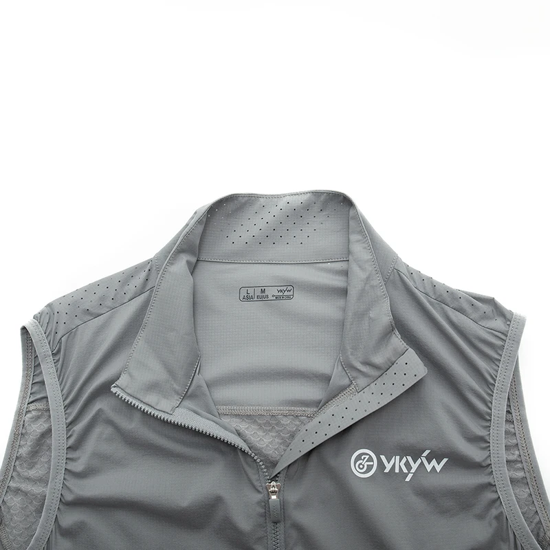YKYW Windproof Waterproof Men's Pro Cycling Vest UPF50+ Sleeveless Waistcoat Windbreaker MTB Bike Clothing  Bicycle Jacket