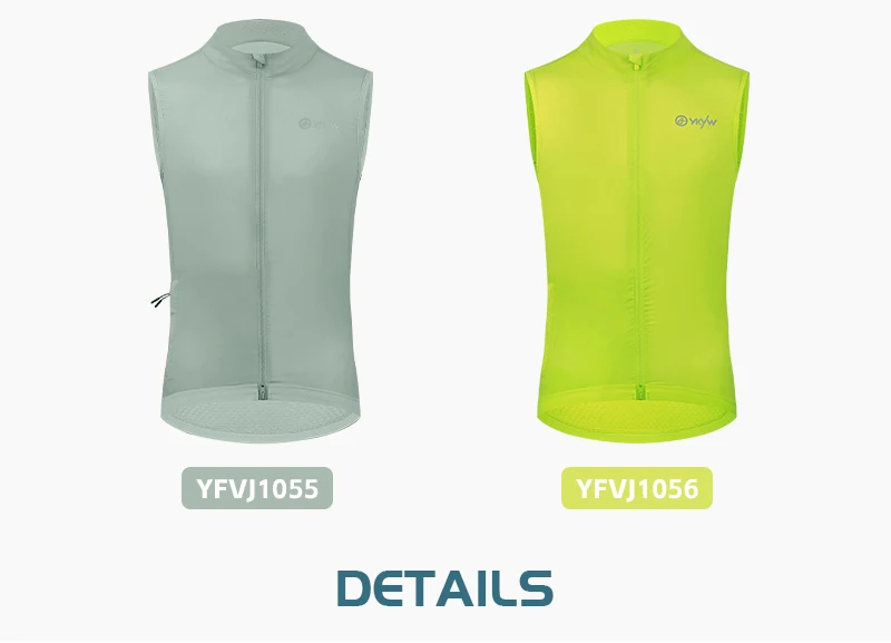 YKYW Windproof Waterproof Men's Pro Cycling Vest UPF50+ Sleeveless Waistcoat Windbreaker MTB Bike Clothing  Bicycle Jacket