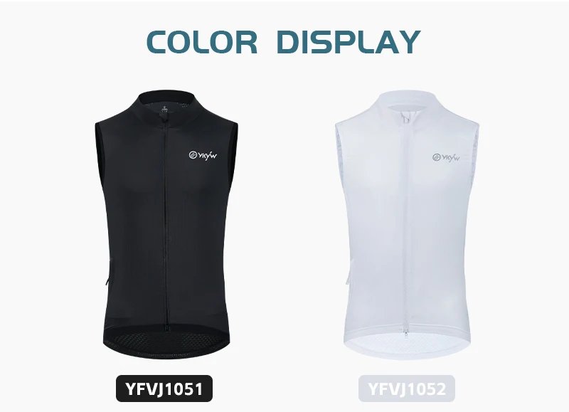 YKYW Windproof Waterproof Men's Pro Cycling Vest UPF50+ Sleeveless Waistcoat Windbreaker MTB Bike Clothing  Bicycle Jacket