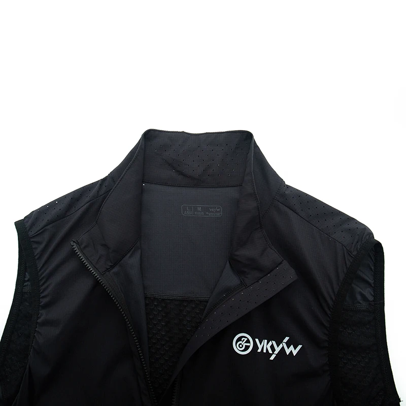 YKYW Windproof Waterproof Men's Pro Cycling Vest UPF50+ Sleeveless Waistcoat Windbreaker MTB Bike Clothing  Bicycle Jacket